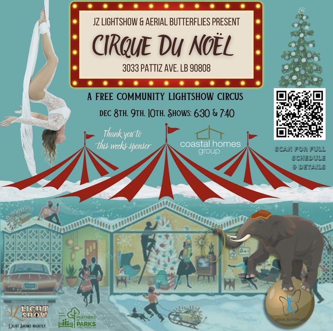2023 poster for Cirque du Noël, December 8, 9 and 10 (past season)