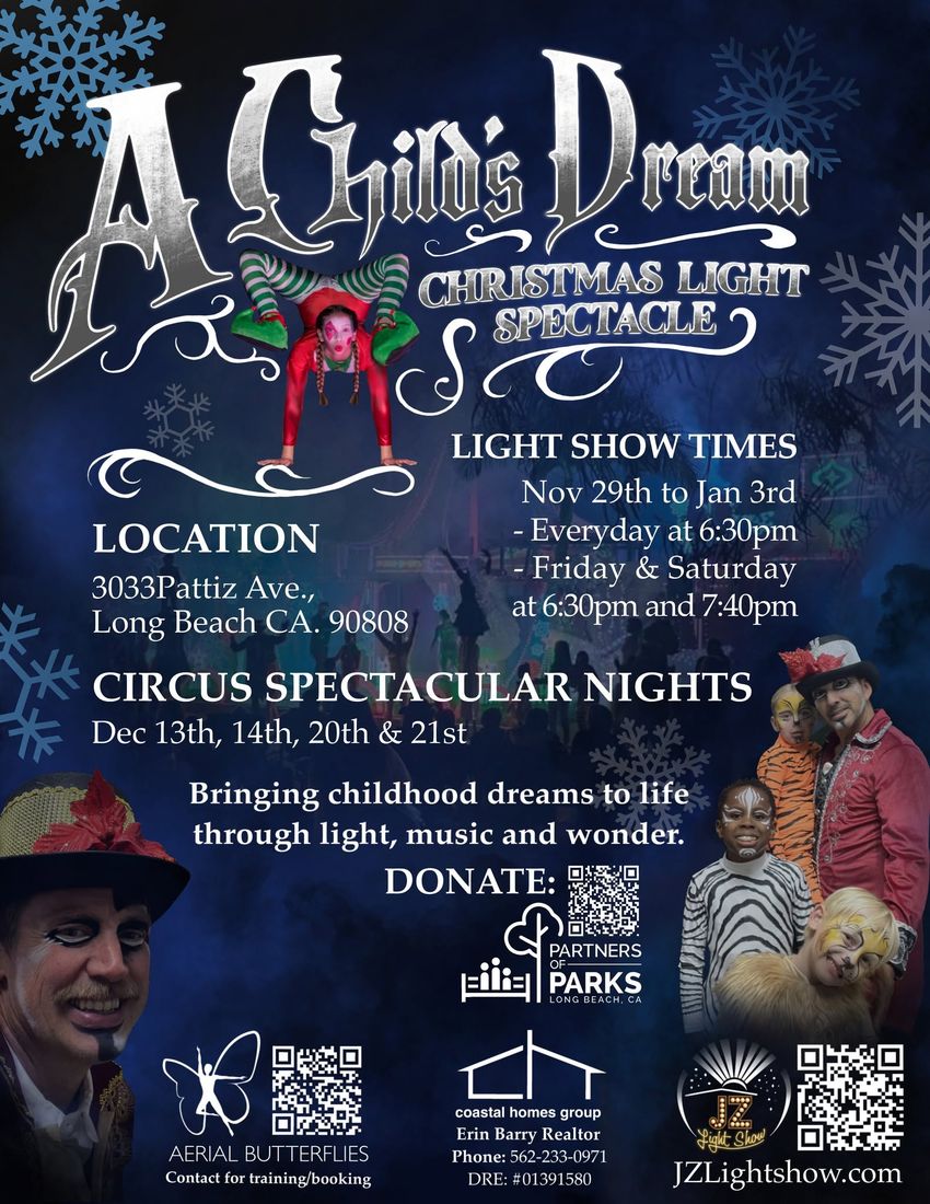 2024 poster for A Child's Dream Christmas Light Spectacle (past season)